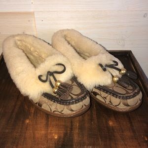 Fiona Fur Moccasin by Coach